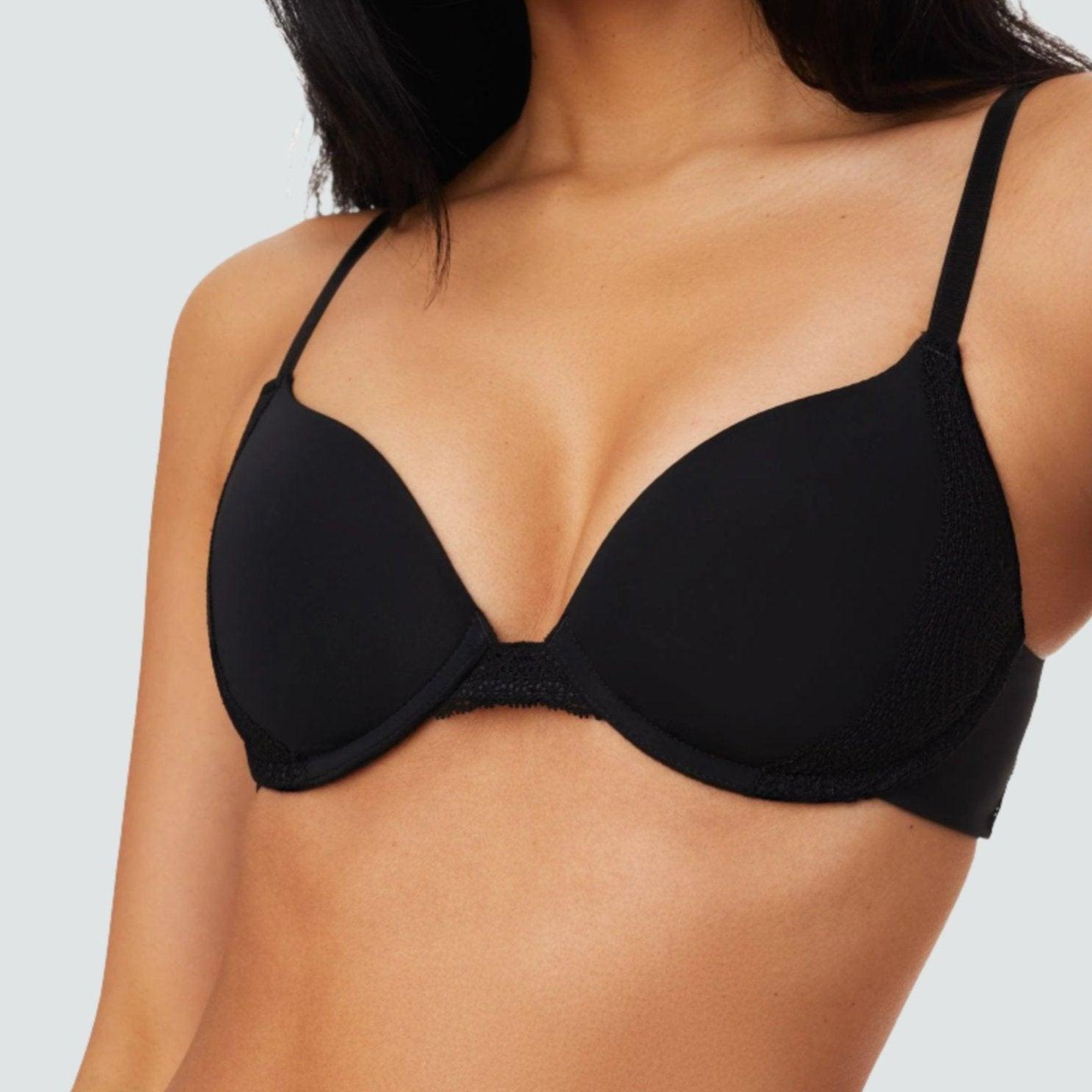 Lace Lift Up Bra Black - WearPear